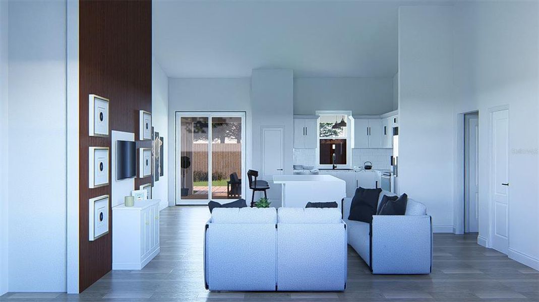 Furnished interior view inside a new home in , Citrus Springs (Image 17).