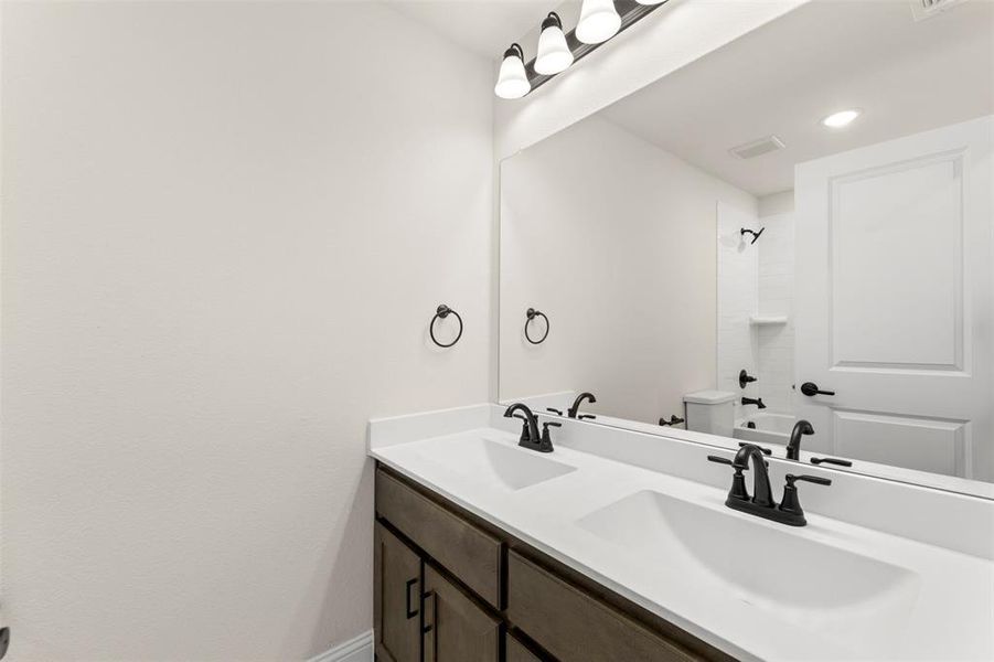 Furnished interior view inside a new home in Lovers Landing, Forney (Image 12). Furnished interior view inside a new home in Lovers Landing, Forney (Image 12).