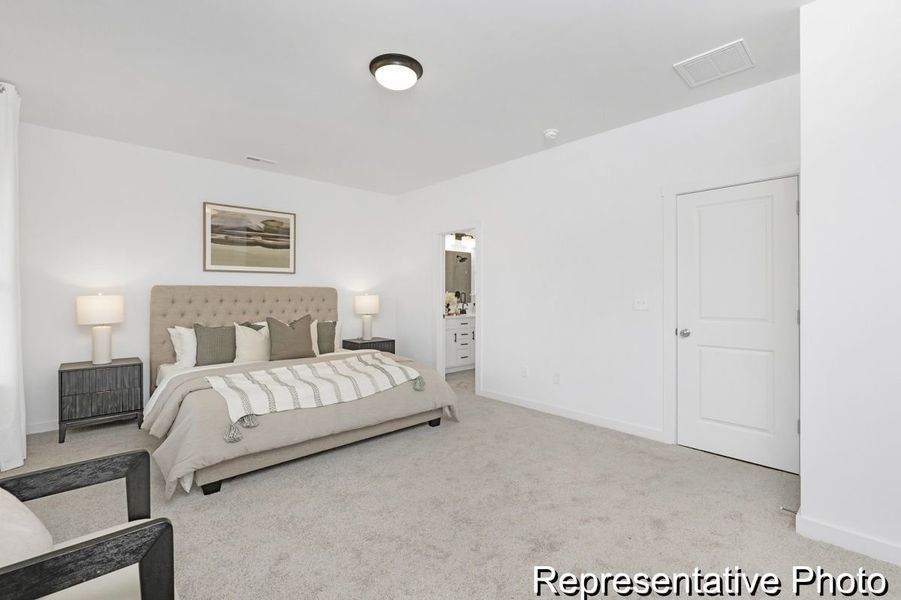 Furnished interior view inside a new home in Copper Ridge at Flowers Plantation, Clayton (Image 10).