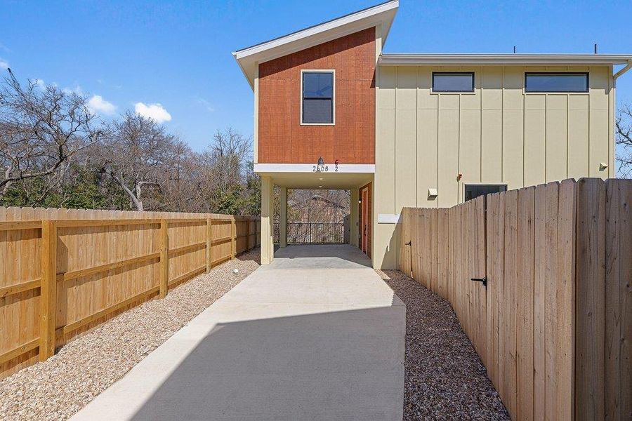 Exterior details and patio area of a home in , Austin (Image 18).