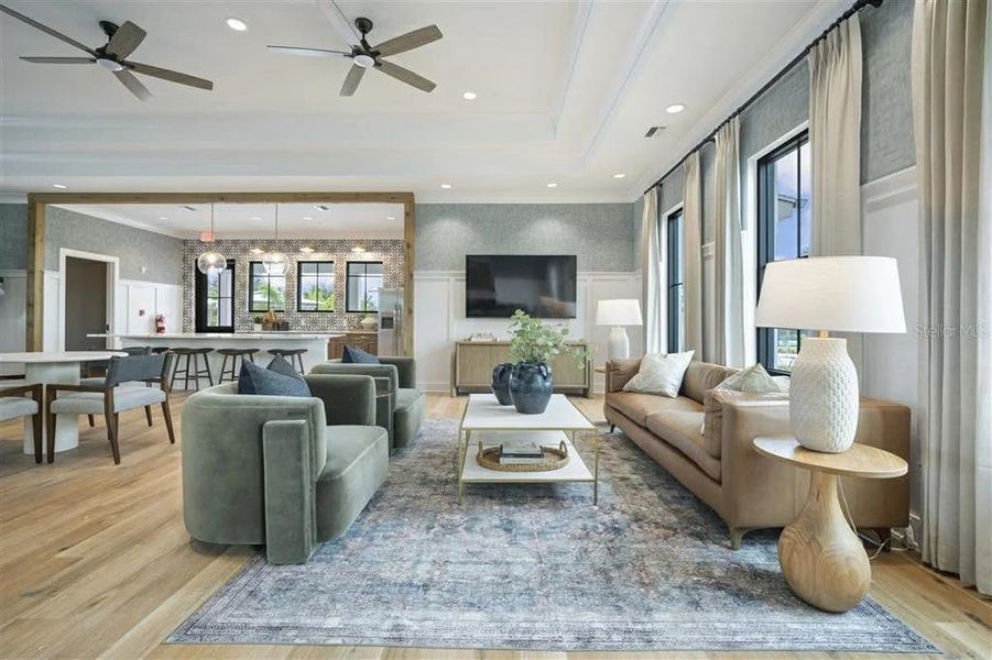 Furnished interior view inside a new home in , Palmetto (Image 6).