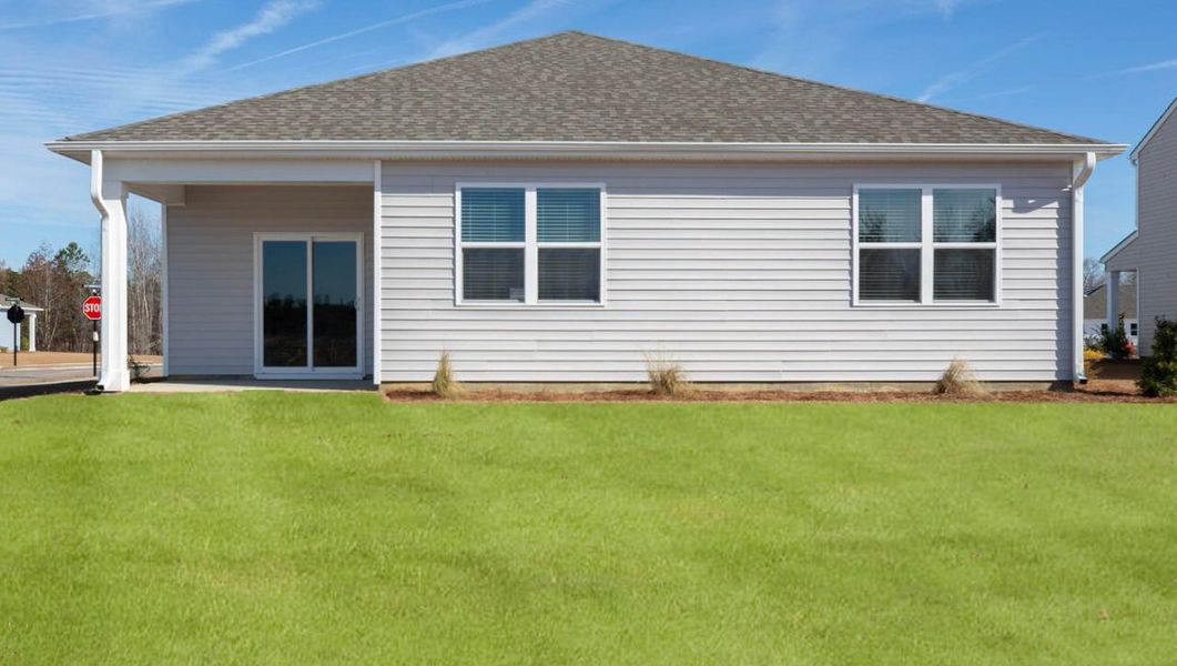 Representative exterior details of a home built from the CALI by D.R. Horton in Halls Landing, Bolivia (Image 3).