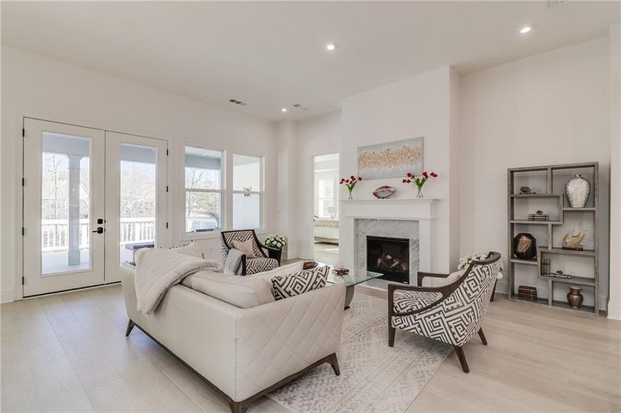 Furnished interior view inside a new home in , Hoschton (Image 30).