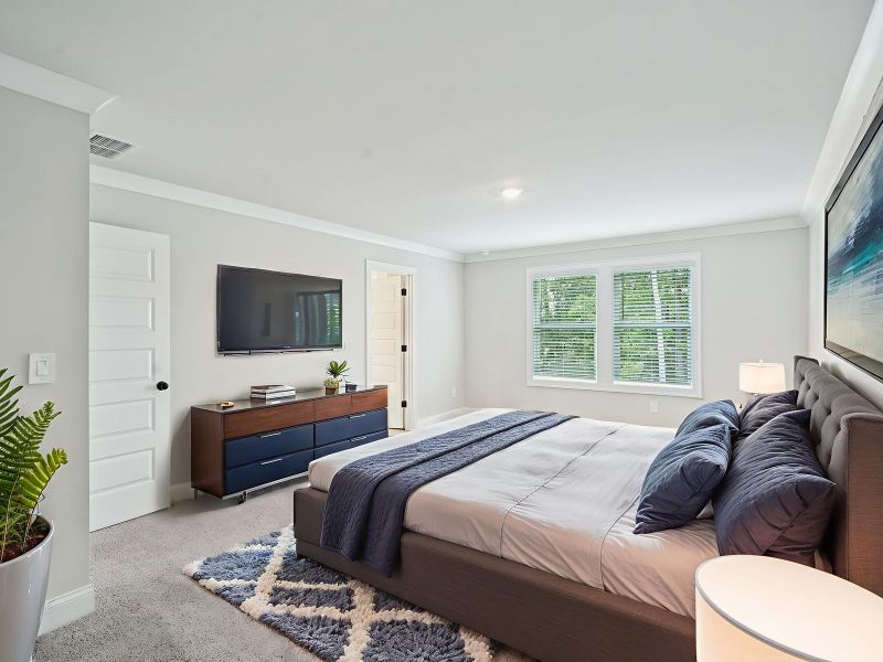 Furnished interior view inside a new home in Preserve at Mountain Creek, Pendergrass (Image 6).
