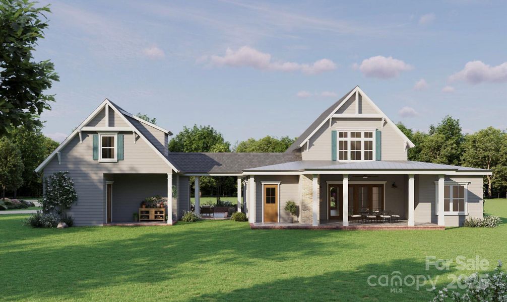 Rear Exterior - Artist Rendering of Proposed Home