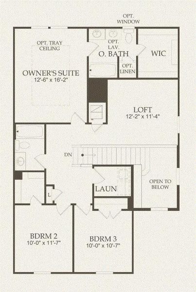 Pulte Homes, Springfield floor plan