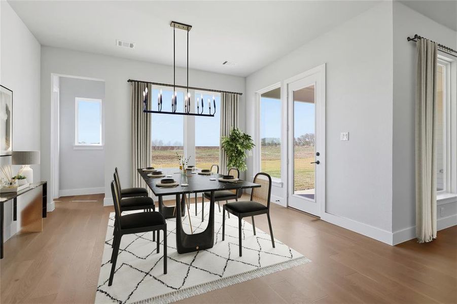 Furnished interior view inside a new home in Waterfall Ranch, Waxahachie (Image 5).