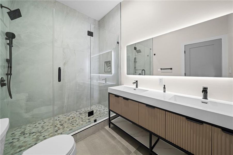 Furnished interior view inside a new home in , Atlanta (Image 15).