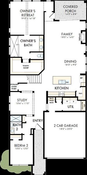 2D floor plan layout of this home in The Woodlands Hills - Reserve Collection, Willis, TX (Image 2). 2D floor plan layout of this home in The Woodlands Hills - Reserve Collection, Willis, TX (Image 2).