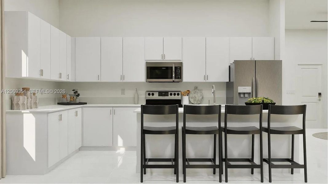 Furnished interior view inside a new home in Coral Landings, Miami (Image 2). Furnished interior view inside a new home in Coral Landings, Miami (Image 2).