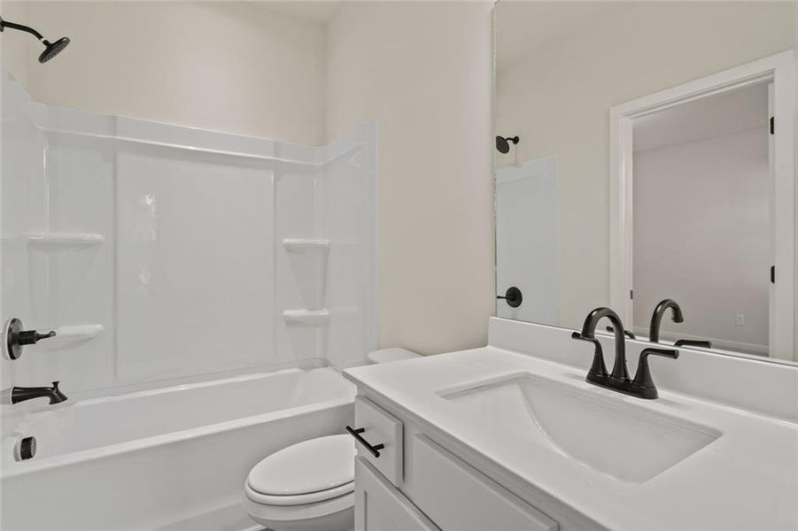 Furnished interior view inside a new home in Rosewood Lake Estates, Hoschton (Image 9).