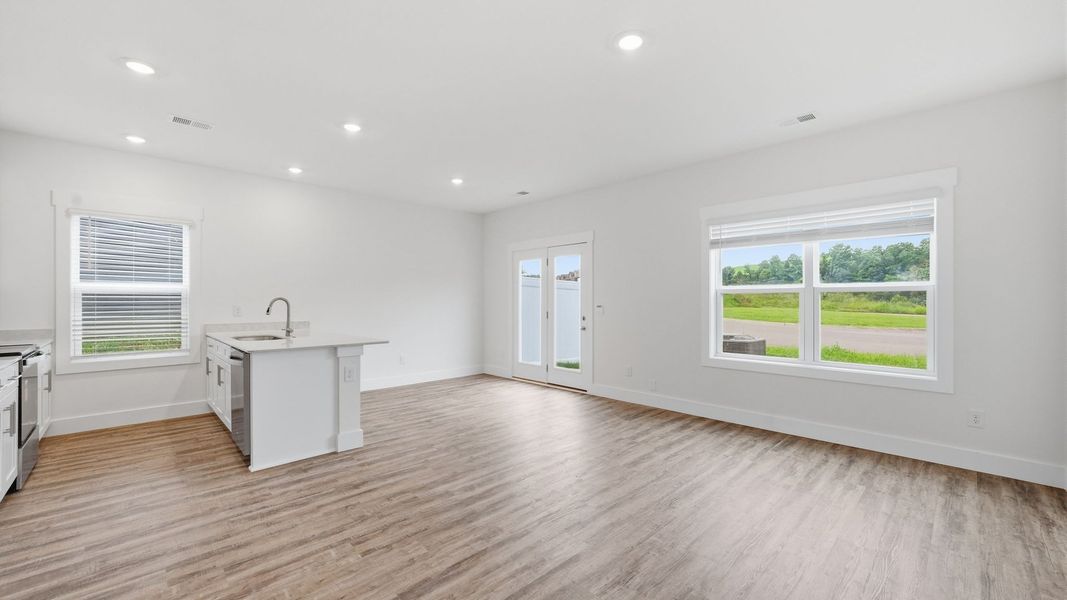 Spacious, unfurnished interior of a new home in The Arbor Townhomes, Kingsport (Image 13). Spacious, unfurnished interior of a new home in The Arbor Townhomes, Kingsport (Image 13).