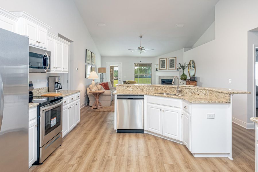 Furnished interior view inside a new home in Cedar Creek at Deerpoint Lake, Panama City (Image 9).