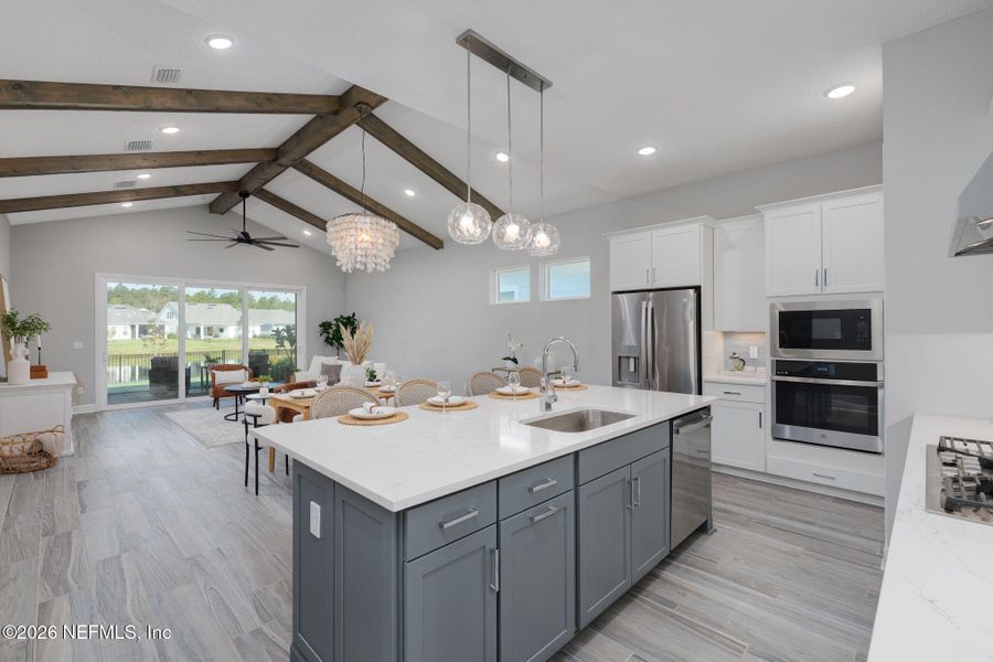 Furnished interior view inside a new home in Seabrook Village at Seabrook, Ponte Vedra (Image 38).