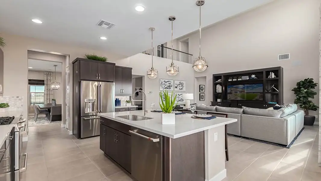 Furnished interior in a model home at Combs Ranch Landmark Collection in San Tan Valley (Image 10).
