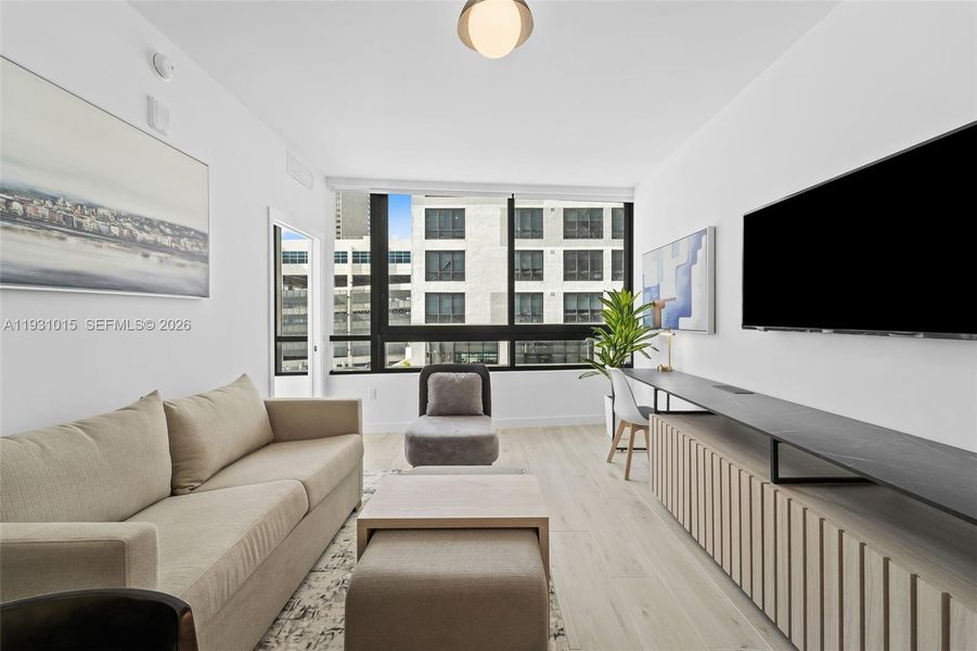 Furnished interior view inside a new home in , Miami (Image 8). Furnished interior view inside a new home in , Miami (Image 8).