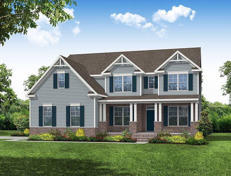 Representative exterior photo of a completed home built from the Charleston by Eastwood Homes in Hancock Farms, Aiken, SC (Image 6). Representative exterior photo of a completed home built from the Charleston by Eastwood Homes in Hancock Farms, Aiken, SC (Image 6).