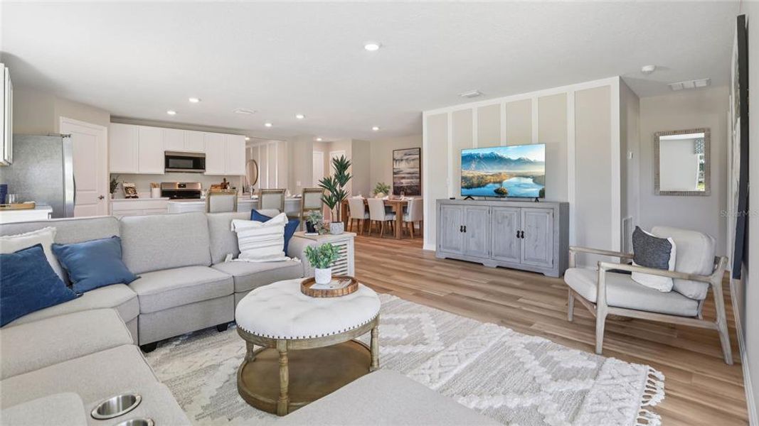 Furnished interior view inside a new home in Sandal Key, Weeki Wachee (Image 27).