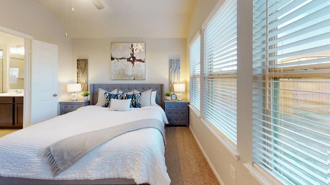 Furnished interior view inside a new home in Sunterra, Katy (Image 10).