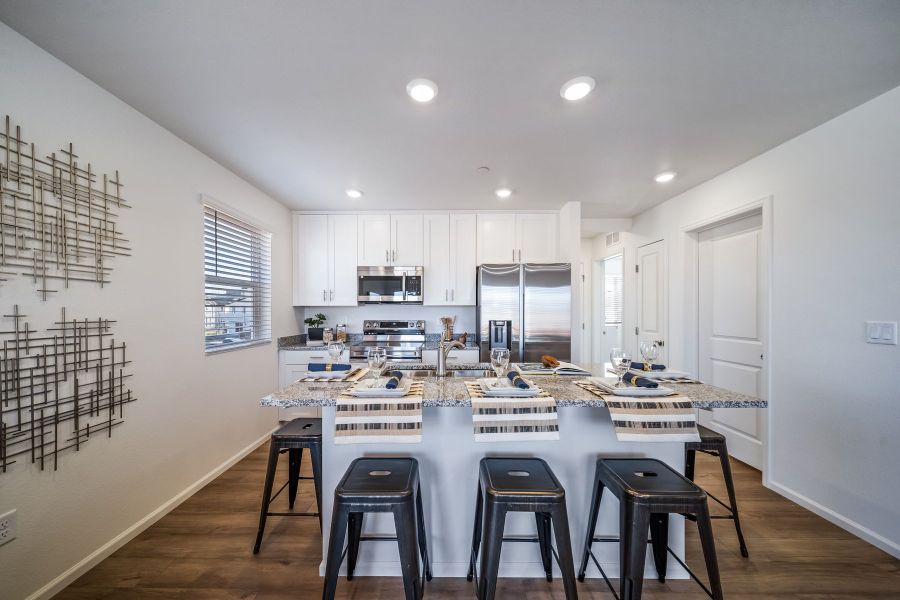 Furnished interior view inside a new home in Reunion, Commerce City (Image 4).