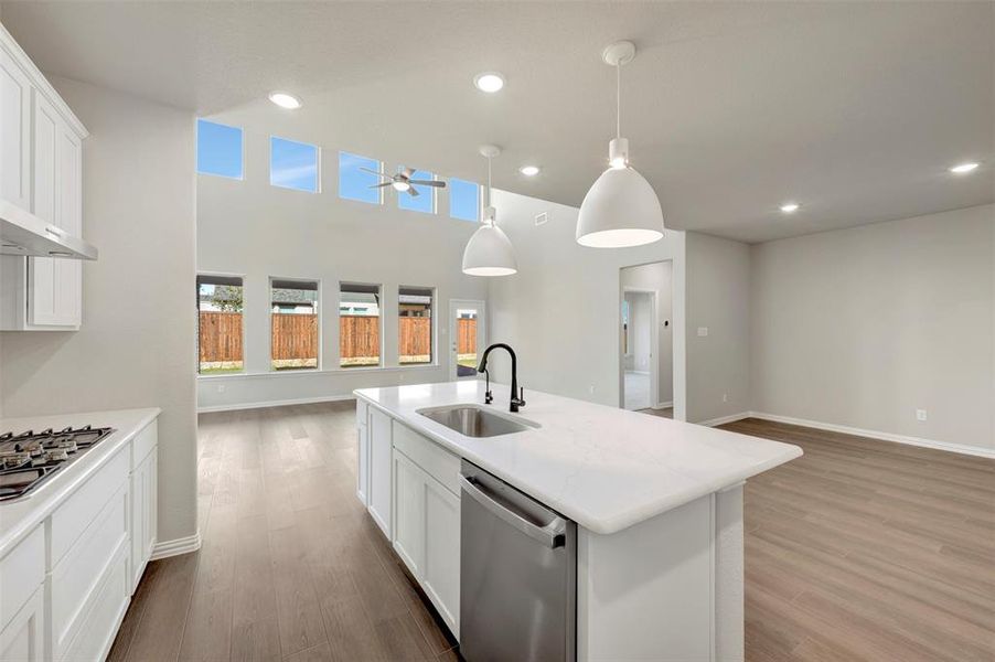 Furnished interior view inside a new home in Lily Creek at Sutton Fields, Aubrey (Image 9).