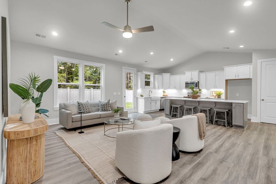 Furnished interior view inside a new home in Homecoming, Ravenel (Image 11).