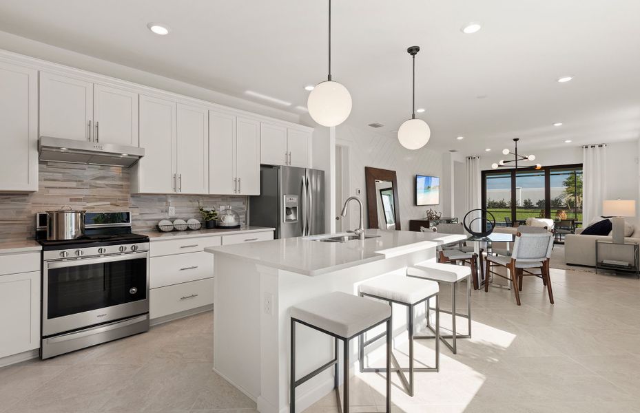 Furnished interior view inside a new home in BeachWalk by Manasota Key, Englewood (Image 8). Furnished interior view inside a new home in BeachWalk by Manasota Key, Englewood (Image 8).