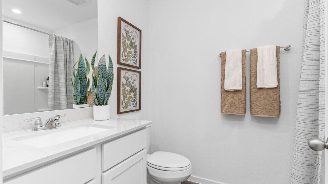 Furnished interior view inside a new home in Legacy Village, Houston (Image 19). Furnished interior view inside a new home in Legacy Village, Houston (Image 19).