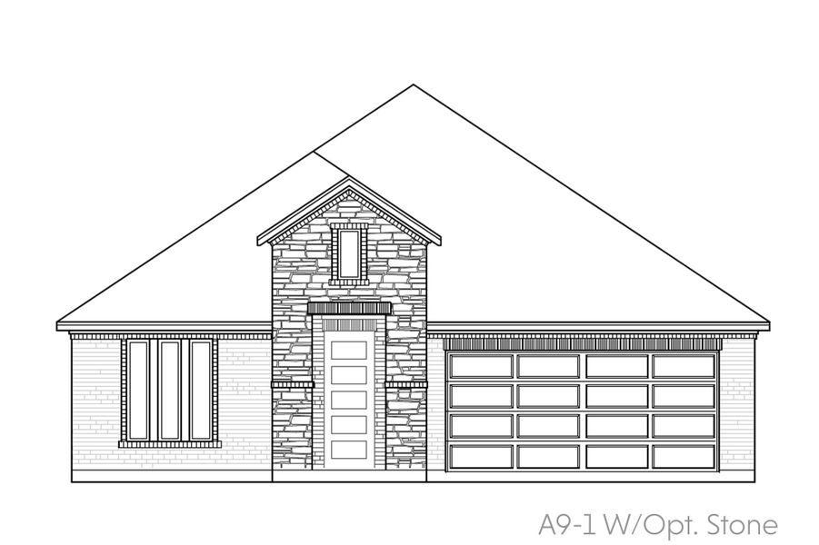 Representative rendering of the exterior for the Abernathy by John Houston Homes (Image 2).