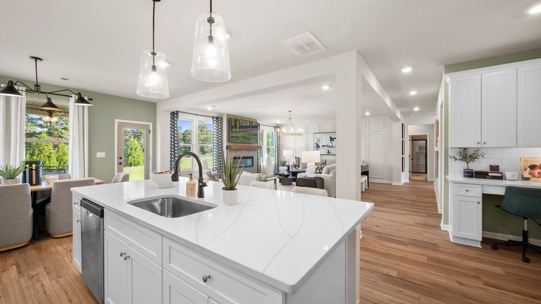 Representative furnished interior of a home built from the Clarity by DRB Homes in Adagio, Dacula (Image 35).
