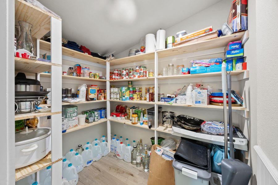 Huge walk-in pantry that's actually hidden!