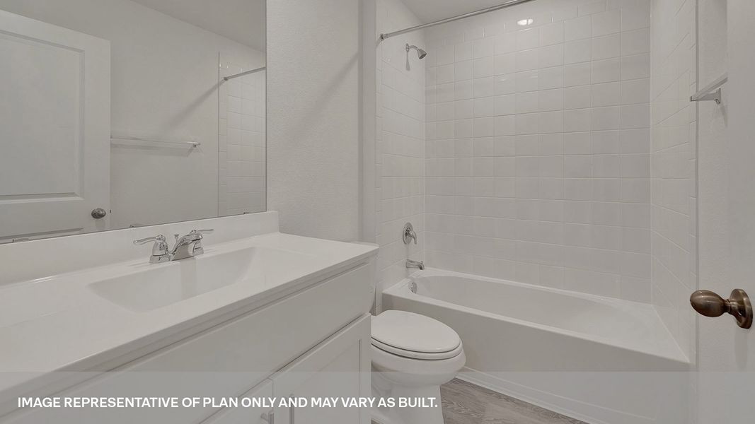 Furnished interior view inside a new home in Trace, San Marcos (Image 4).