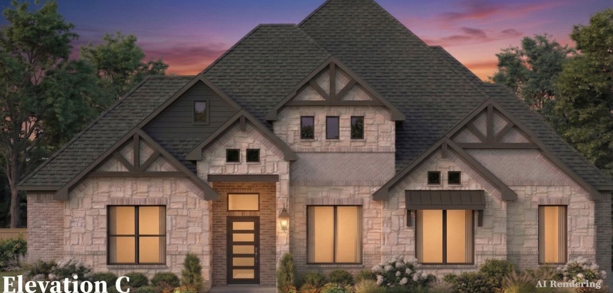Representative exterior photo of a completed home built from the Anne by Altura Homes in Talbott Estates, Howe, TX (Image 7).