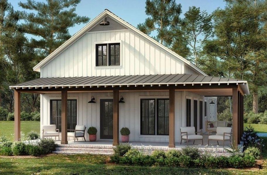 Front exterior of a new home in , Cleveland, GA, highlighting curb appeal (Image 5).