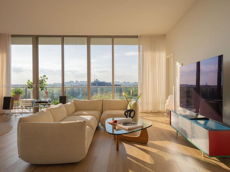 Furnished interior view inside a new home in , Miami (Image 28).