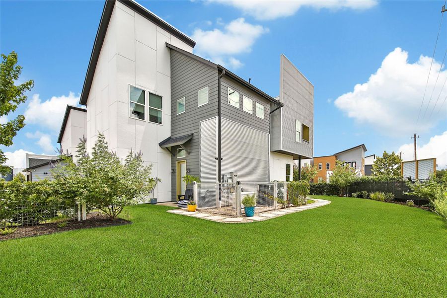 Exterior details and patio area of a home in , Houston (Image 31). Exterior details and patio area of a home in , Houston (Image 31).