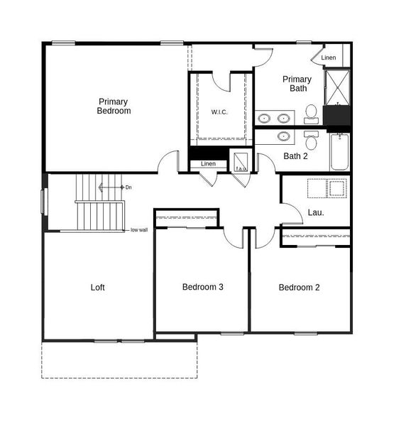 2D floor plan layout of this home in Pepper Grove II, Palmetto, FL (Image 3).