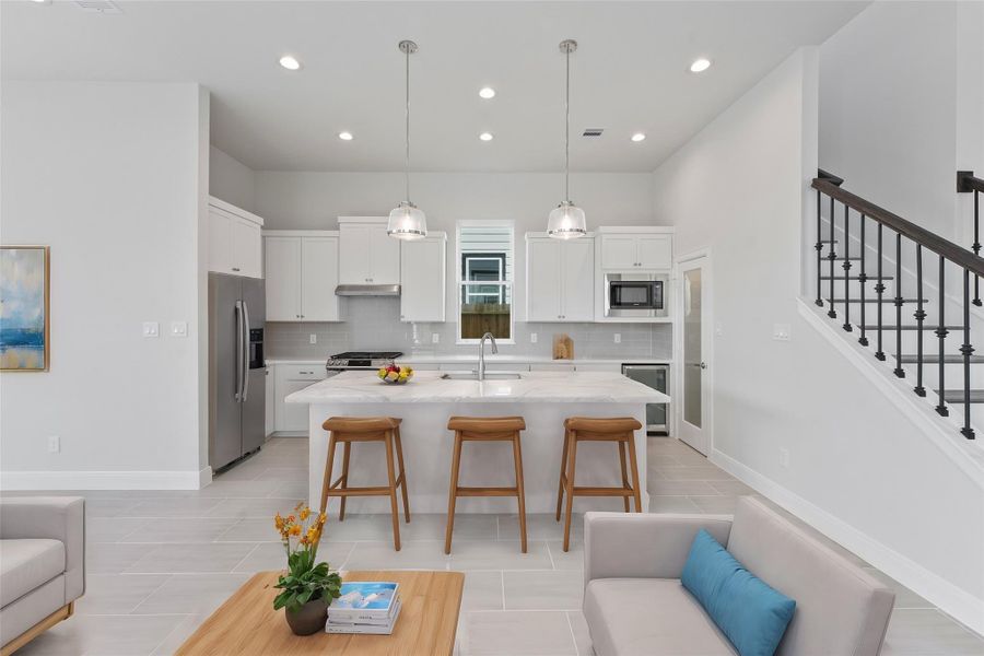 Furnished interior view inside a new home in , Houston (Image 8).