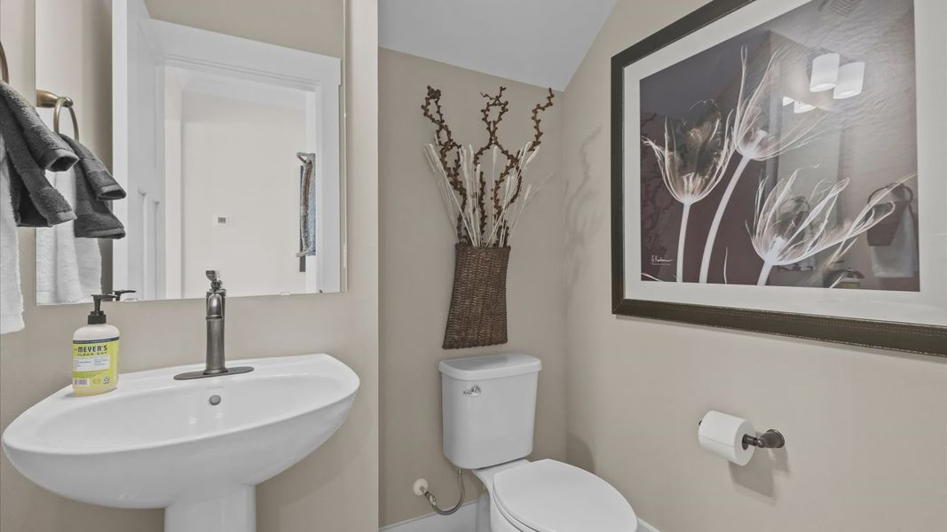 Representative furnished interior of a home built from the Stonefield by DRB Homes in Kayfield at Midway, Anderson (Image 33).