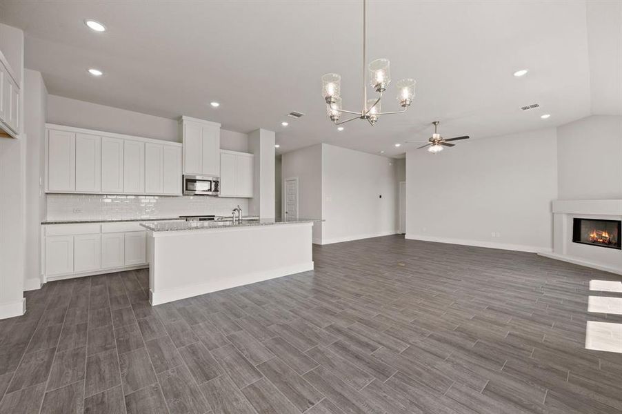Furnished interior view inside a new home in Saddleback Estates, Boyd (Image 4). Furnished interior view inside a new home in Saddleback Estates, Boyd (Image 4).