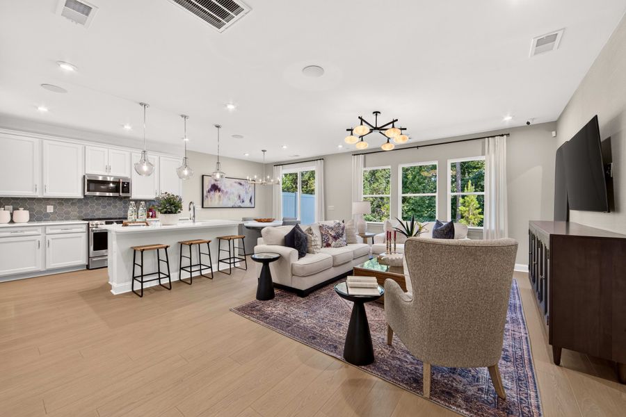Furnished interior view inside a new home in Southbridge, Fort Mill (Image 6).