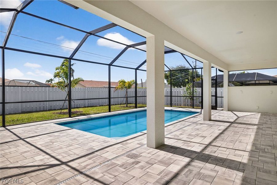 Exterior details and patio area of a home in Cape Coral, Cape Coral (Image 4).