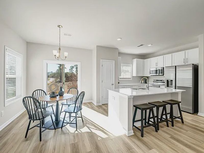 Furnished interior view inside a new home in Percival Village, Columbia (Image 5). Furnished interior view inside a new home in Percival Village, Columbia (Image 5).