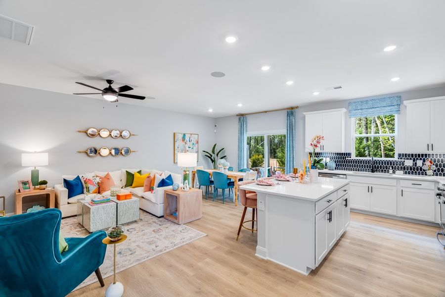 Representative furnished interior of a home built from the Willow by Taylor Morrison in Forestville Station, Wake Forest (Image 24).
