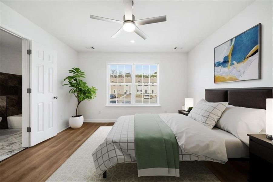 Furnished interior view inside a new home in , Union City (Image 16).