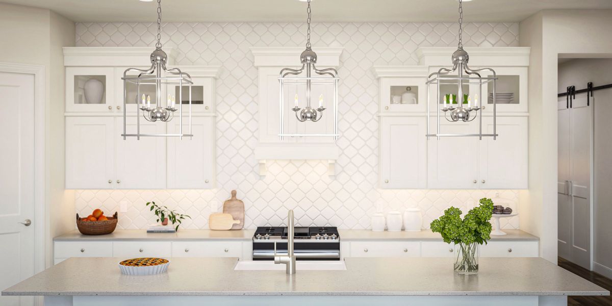 Kitchen with pendant lighting Kitchen with pendant lighting