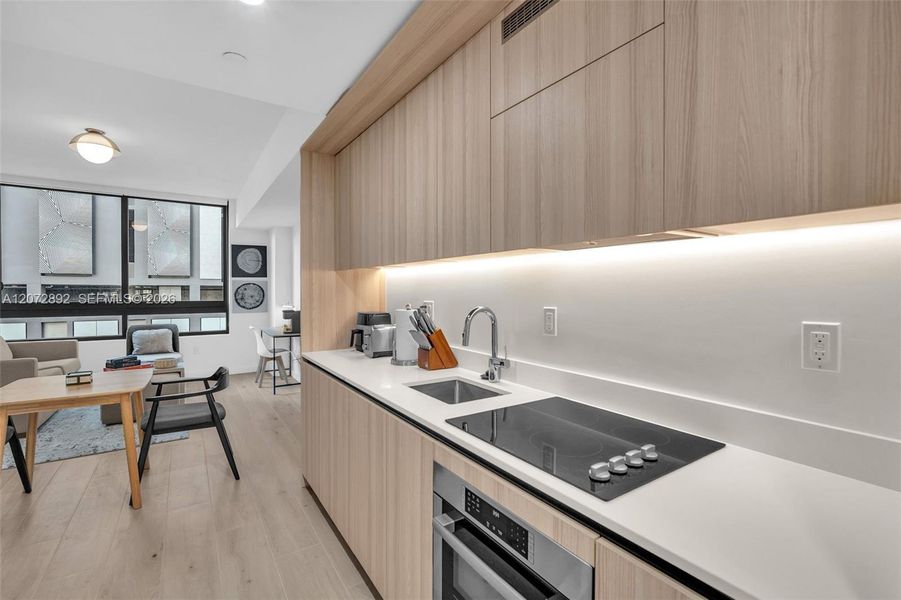 Furnished interior view inside a new home in , Miami (Image 50).