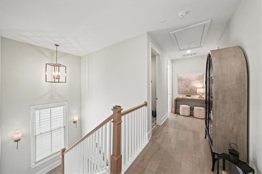 Furnished interior view inside a new home in Manning on the Square, Alpharetta (Image 37).