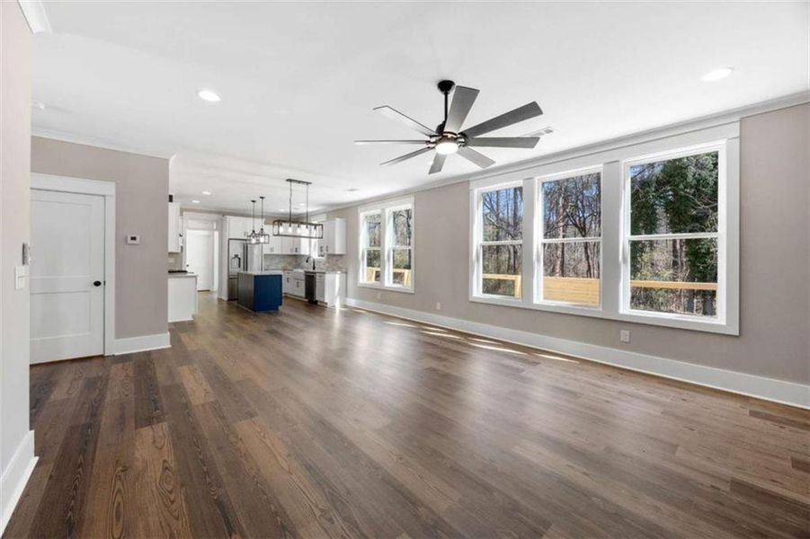 Spacious, unfurnished interior of a new home in , Monroe (Image 33).