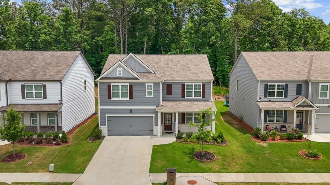 Front exterior of a new home in , Dawsonville, GA, highlighting curb appeal (Image 26).